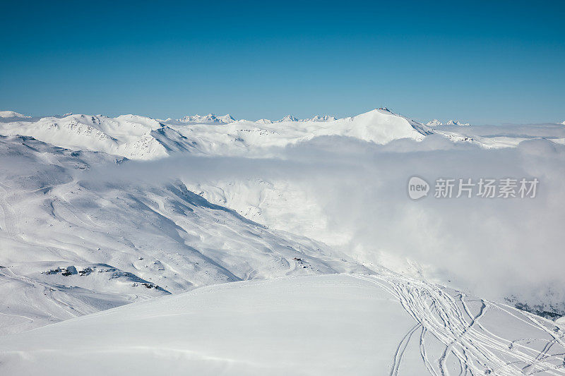 Val Thorens的滑雪道